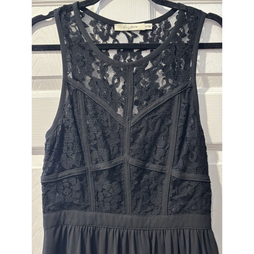 Women’s Black Lace Party Dress Size Medium Sleeveless Whimsigoth Grunge Witchy